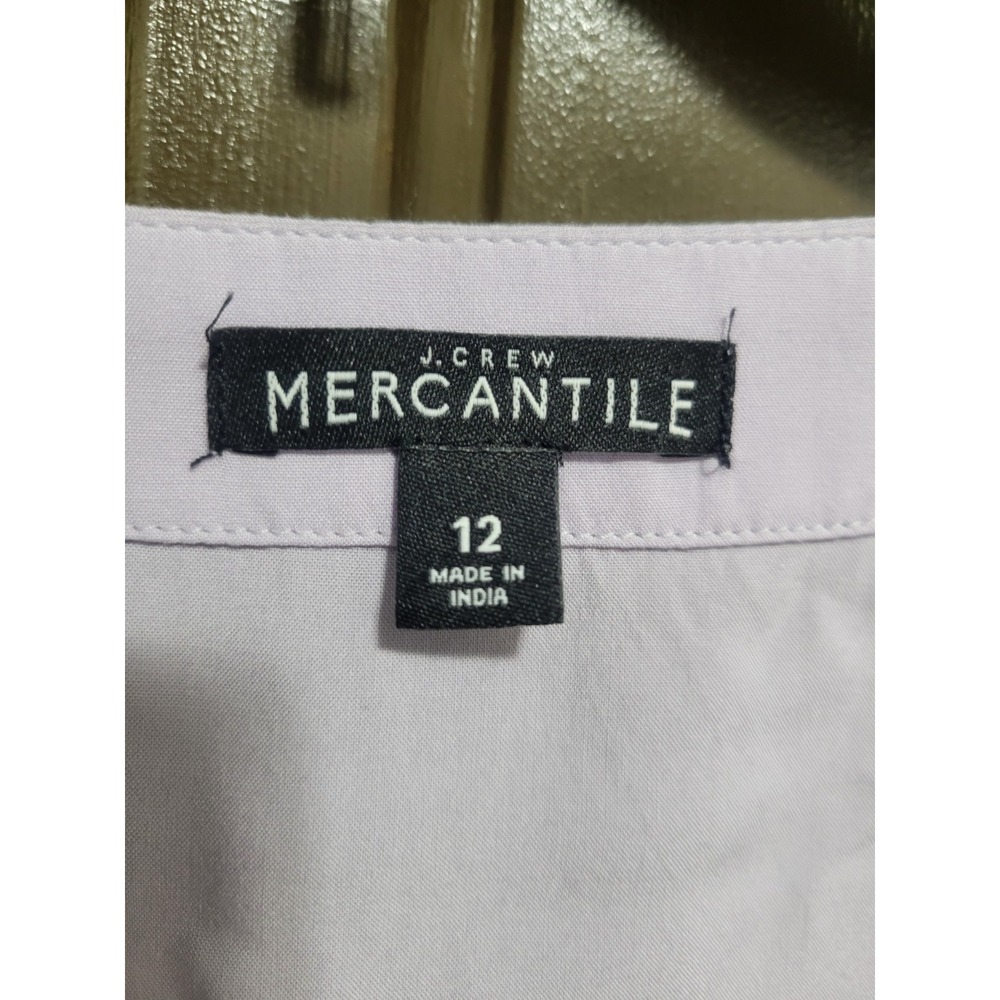 J. Crew Lilac Faux Wrap Blouse Womens 12 Tie Waist 100% Rayon Career Casual - Picture 4 of 13